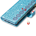 Miniatyrbilde 4 av 8: For Samsung Galaxy A26 5G Etui Stjernehimmel Gravert Lommebokdeksel Blue
