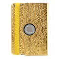 Miniatyrbild 3 av 11: Fodral iPad Air / iPad 9.7 2017 & 2018 360 rotation Krokodil Guld Guld