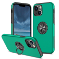 Miniatyrbilde 1 av 7: iPhone 14 Plus Finger Ring Kickstand Hybrid Case - Grønn Green