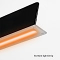 Miniatyrbild 8 av 10: LED-klocka Digital Väckarklocka Stor Display Datum Temperatur Väckarklocka - Vit / Rosa Ljus Rosa