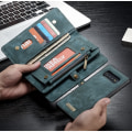Miniatyrbilde 5 av 5: CASEME Samsung Galaxy S10+ Retro Lær Lommebok-deksel - Blå Blue