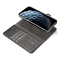 Miniatyrbillede 8 af 10: DG.MING til iPhone 13 mini stilfuld tegnebog taske - sort Black