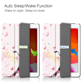 Miniatyrbillede 5 af 8: Apple iPad 10.2 (2019) Pattern PU Trifoldet Stand Tablet-Taske - Skønhed Multicolor
