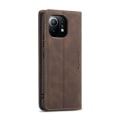 Miniatyrbillede 9 af 11: CASEME Retro tegnebog taske til Xiaomi Mi 11 - Kaffe Brown
