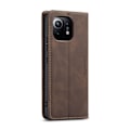 Pikkukuva 9 / 11: CASEME Retro lompakkokotelo Xiaomi Mi 11: lle - Kahvi Brown
