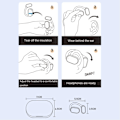 Pikkukuva 2 / 11: Bluetooth 5.3 -kuulokkeet Bone Conduction langattomat kuulokkeet Black