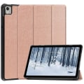 Miniatyrbillede 1 af 11: Nokia T21 Tri-fold Stand Wake/Sleep Cover Tablet-etui - Rødguld Pink gold