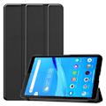 Miniatyrbillede 1 af 8: Mønster Trifoldet Stativbetræk Lenovo Tab M7 (1 Gen) - Sort Black