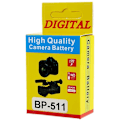 Miniatyrbilde 2 av 5: BP-511 Li-ion batteri for Canon EOS 40D / 300D / 5D / 20D / 30D / 50D / 10D / G5 / G6 osv Black
