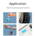 Miniatyrbilde 3 av 7: Nøkkelveske Bagasje Finnere Smart Sporing Lokalisator IOS Black