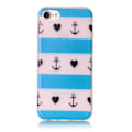 Miniatyrbillede 2 af 5: iPhone 7 / iPhone 8 Skal Glow in the dark - Anchor Heart Stripe Purple