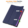 Pikkukuva 4 / 10: Lenovo Idea Tab Pro Case Tri-Fold jalustan suojus kynätelineellä - Tummansininen Blue