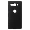 Rubberized Hard Plastic Suojakuori - Sony Xperia XZ2 Compact - Musta Black