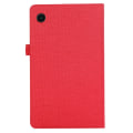Miniatyrbillede 5 af 6: Samsung Galaxy Tab A9 Tabletetui Dækstofstruktur Red