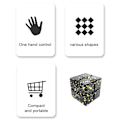 Miniatyrbillede 2 af 5: Fidget Toy Infinite Cube Stressaflastningsflipblok - sort-rose Pink