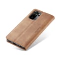 Miniatyrbillede 6 af 6: CASEME Retro Wallet Case for Xiaomi Redmi Note 10 4G/Note 10S - Brown Brown