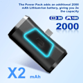 Miniatyrbilde 1 av 10: PS5 Playstation 5 Kontroller 2000mAh PowerBank Ekstern Batteri Black