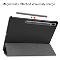 Miniatyrbillede 6 af 9: Trifoldet Stand Smart Taske til Samsung Galaxy Tab S7 Plus - Sort Black