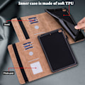 Miniatyrbillede 10 af 11: Til iPad 10.2 (2021)/(2020)/(2019) Almindeligt PU-læder tabletcover Black