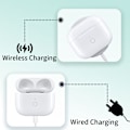Miniatyrbillede 5 af 11: Til AirPods 3 Opladningsetui Indbygget 620mAh batteri Trådløs opladning USB-C White