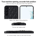 Miniatyrbillede 5 af 9: Samsung Galaxy S23 Etui Rhombus Grid Mønster Bagdæksring Stativ - Sort Black