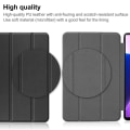 Miniatyrbillede 6 af 10: Til Lenovo Tab M10 Plus (Gen 3) Trifoldet Stativdæksel - Sort Black