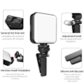 Miniatyrbillede 7 af 8: LED-lys 3000-6000K Dæmpbar lyslampe Live-udsendelse fotografibelysning Black