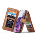 Miniatyrbild 6 av 11: CASEME Samsung Galaxy S20 Plus Retro läder plånboksfodral - Brun Brun