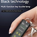 Miniatyrbilde 4 av 7: Nøkkelring Lommelykt Magnetisk Nødbelysning Bærbar LED Nattelykt Black