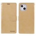 Miniatyrbillede 1 af 11: MERCURY GOOSPERY Blue Moon Wallet Case iPhone 13 Mini - Gold Gold