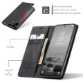 Pikkukuva 2 / 8: CASEME Retro Lompakkokotelo Samsung Galaxy S23+ - Musta Black