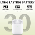 Miniatyrbilde 4 av 8: Laderetui for AirPods 1/2 med innebygd 550mAh batteri White