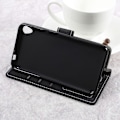 Miniatyrbild 8 av 10: Asus Zenfone Live - Cross Texture Plånboksfodral - Svart Svart