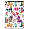 Pikkukuva 7 / 7: iPad Pro 11 (2024) Kotelo Auto Herää / Nuku Kolminkertainen Taittojalusta Tabletin Suoja - Butterflies Multicolor