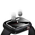 Miniatyrbillede 3 af 4: For A Watch Series 10 42mm Etui Shell med hærdet glas - sort Black