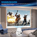 Miniatyrbild 7 av 11: PRO-Projektor Android 11.0 2.4G / 5G WiFi 6 Bluetooth 5.0 1280*720P hemmabio Vit
