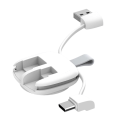 Miniatyrbillede 7 af 11: Oplader til Apple Watch opladningsbase med Type-C/USB-kabler White