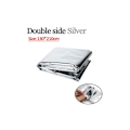 Pikkukuva 1 / 8: hätähuopa Survival Rescue First Aid Foil Lämpöpeite 130x210cm Silver one size