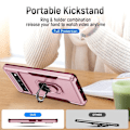 Miniatyrbild 4 av 11: Google Pixel 7 Pro Hybrid skal med Finger Ring & Metall Plåt - Rosa Rosa