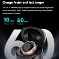 Miniatyrbild 6 av 8: Smart Ring Bluetooth Finger Health Tracker 18,2 mm Inre Diameter Svart