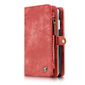 Pikkukuva 8 / 11: CASEME iPhone 8 / 7 / SE Retro Split läder plånboksfodral - Röd Red
