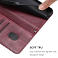 Miniatyrbillede 10 af 10: Til Motorola Edge 60 5G / 60 Fusion 5G Etui Pung Stand Retrostruktur Red