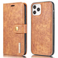 Miniatyrbillede 1 af 11: DG.MING For iPhone 13 Mini Stylish Wallet Case - Brown Brown