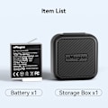 Pikkukuva 7 / 11: Akku AMAGISN for GoPro Hero 12/11/10/9 3,85V 1800mAh ladattava Li-Ion Black