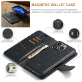 Pikkukuva 8 / 8: DG.MING iPhone 15 Prolle Irrotettava 2-in-1-lompakkokuori Black