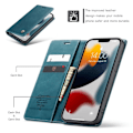 Pikkukuva 6 / 7: CASEME Retro lompakkokotelo iPhone 13 Prolle - Sininen Blue