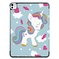 Pikkukuva 4 / 7: iPad Pro 11 (2024) Kotelo Auto Herää / Nuku Kolminkertainen Taittojalusta Tabletin Suoja - Unicorn Multicolor