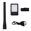 Miniatyrbillede 9 af 11: Genopladeligt læselys læselampe Clip On LED Book Light - Sort Black