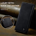 Miniatyrbillede 9 af 11: CASEME Retro tegnebog taske til iPhone 14 - sort Black