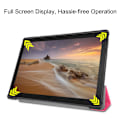 Pikkukuva 6 / 8: Tri-fold Stand Cover for Lenovo Tab E10 - Rose Multicolor
